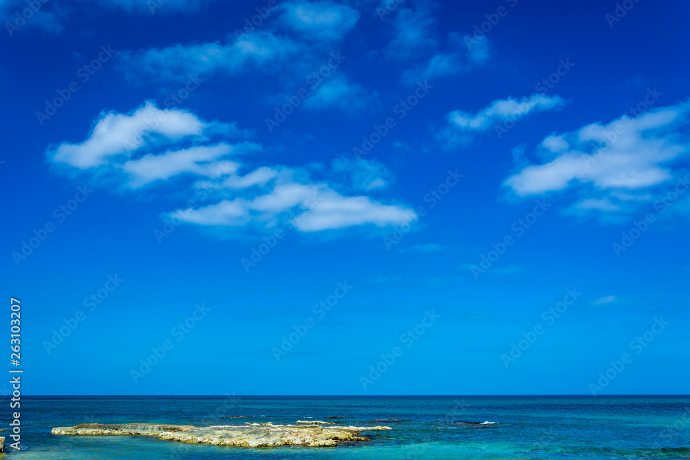 Adriatic sea landscape, province of Lecce, Italy