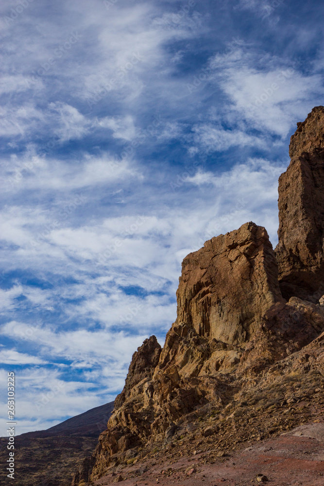 Lava formations at Teide Volcano National Park, Tenerife, Spain