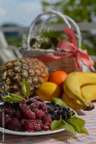 Fototapeta Naklejka Na Ścianę i Meble -  Forest fruits servings