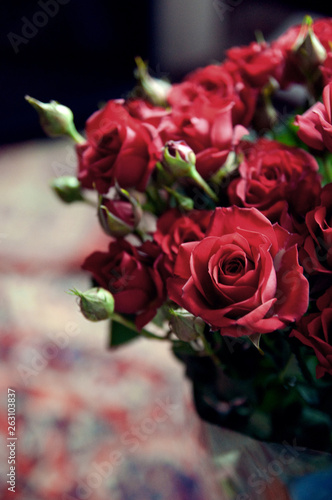 bouquet of red roses