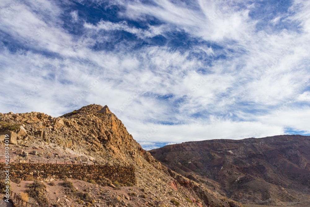 Lava formations at Teide Volcano National Park, Tenerife, Spain