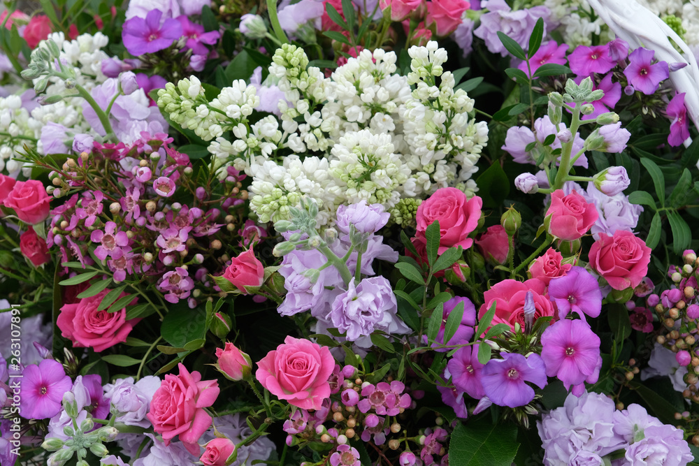 Bouquet of delicate, bright, different colors. Bouquet of delicate, bright, different colors.