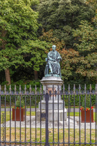 Statue of Lord Ardilaun, Dublin, Ireland photo