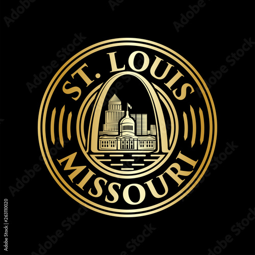 St. Louis logo. Saint Louis design template. Vector and illustrations.