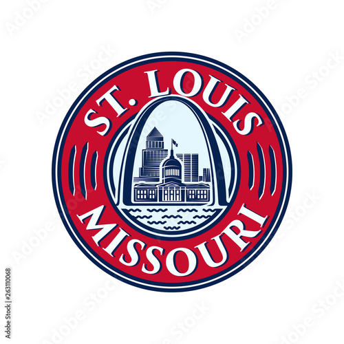 St. Louis logo. Saint Louis design template. Vector and illustrations.