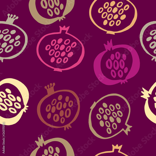 Pomegranates pattern17