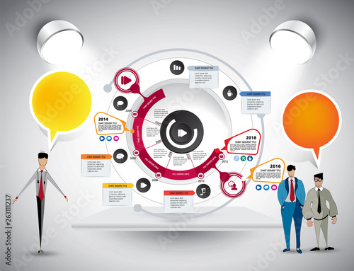 Infographic vector elements for business illustration