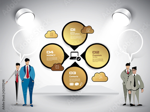 Infographic vector elements for business illustration