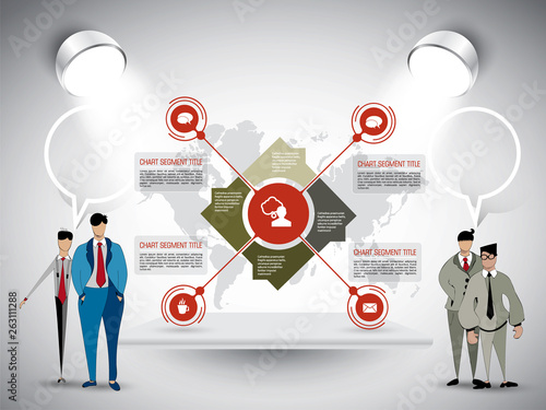 Infographic vector elements for business illustration