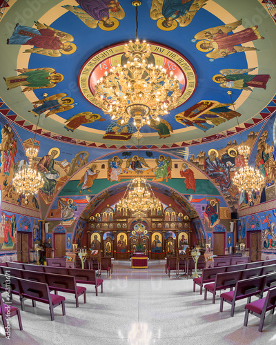 Interior of the Annunciation Byzantine Catholic Church of Homer Glen, Illinois © gnagel