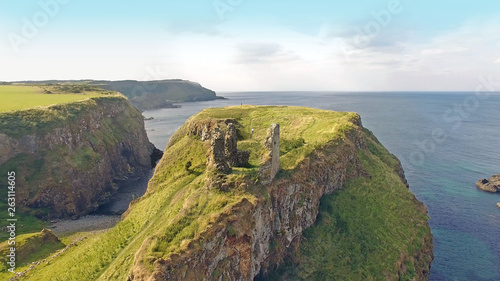 Dunseverick Castle Atlantic Ocean County Antrim, Northern Ireland