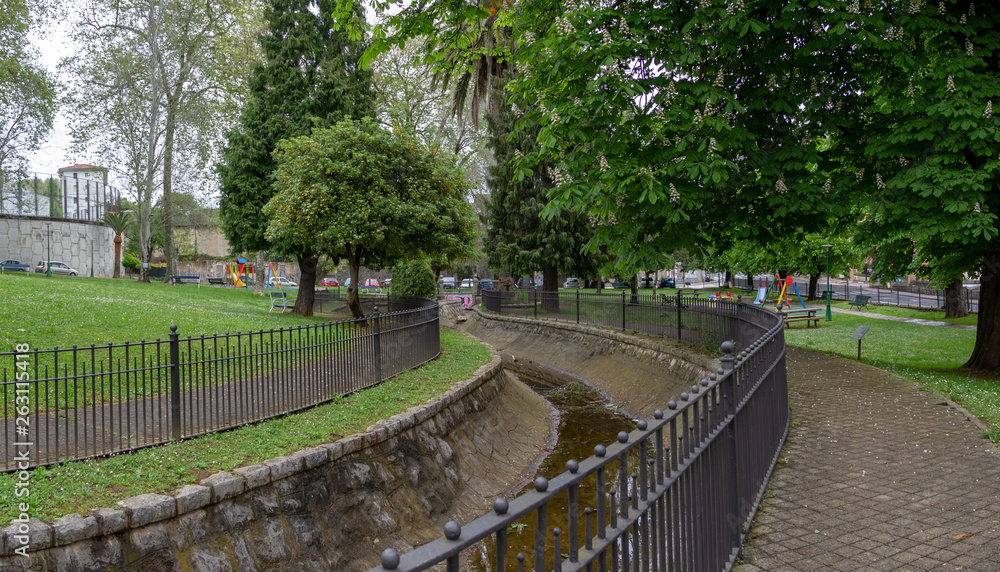 Children´s park in the corner