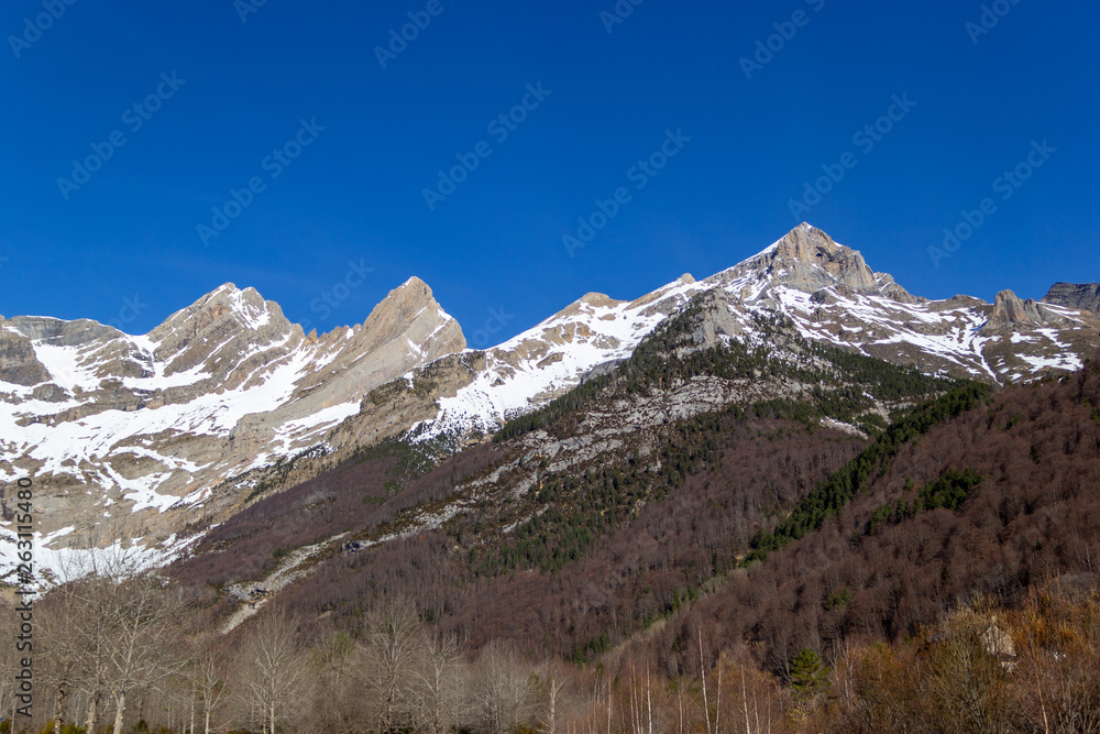 High altitude peaks from the valley