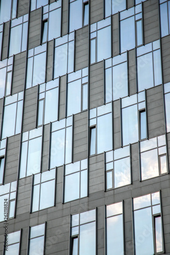 modern building abstract close up