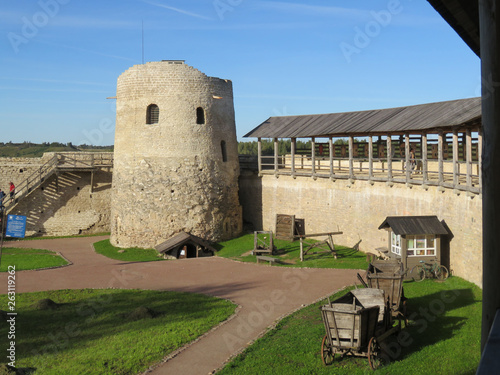  Izborsk fortress is the base of the ancient city of Izborsk. For many centuries it protected Russia from enemy raids. Today Izborskaya fortress is part of the natural and historical complex.  photo