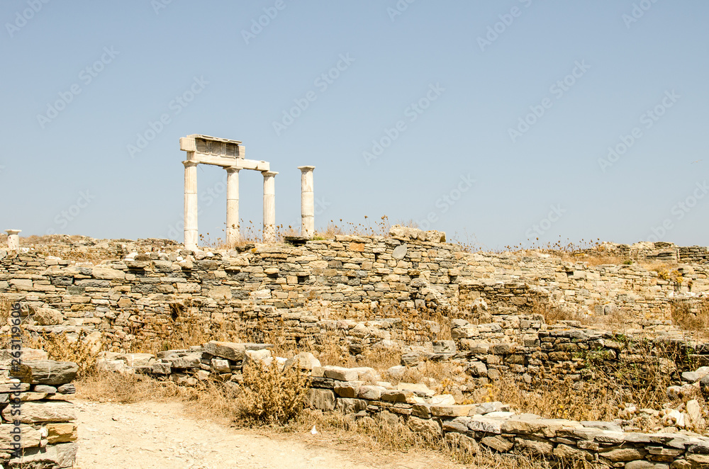 greek ruins in delos