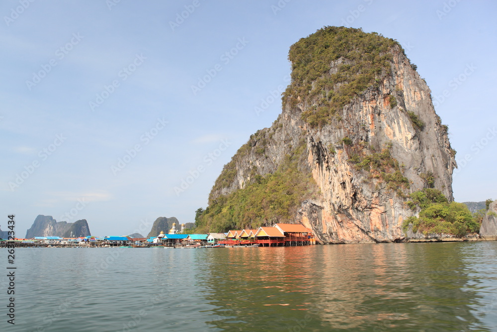 Koh Panyee village on the sea of Phang Nga Bay, Thailand