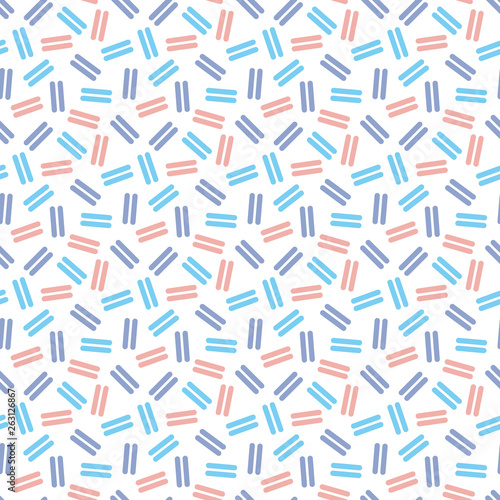 Trendy Geometric Design Seamless Pattern - Fun geometric repeating pattern design