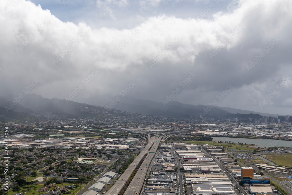 Obraz premium Honolulu Aerial