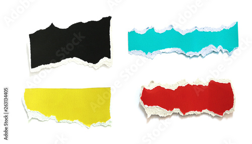 Wallpaper Mural pieces of torn paper texture background, copy space. Torontodigital.ca