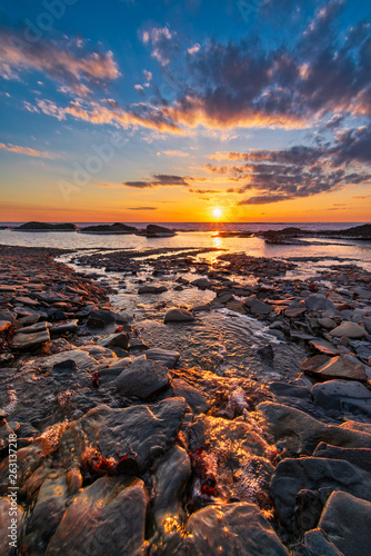 Seaside Autumn Sunset 