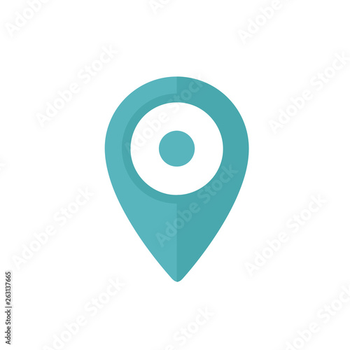 Location Icon Vector flat design style Free Download Location Icon Vector flat design style - GFXLoad