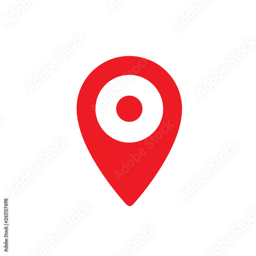 Location Icon Vector flat design style Free Download Location Icon Vector flat design style - GFXLoad