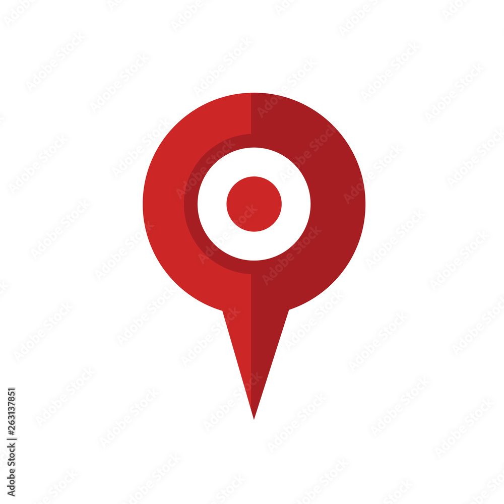Location Icon Vector flat design style Location Icon Vector flat design style