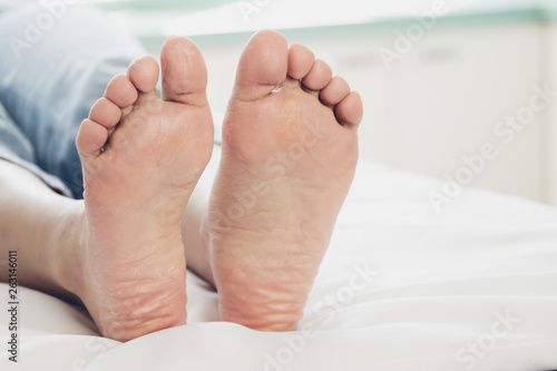 Close-up woman's feet photo