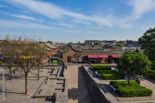 Pingyao County, Jinzhong City, Shanxi Province, China - May 28, 2018: Pingyao Ancient Chinese Architecture City