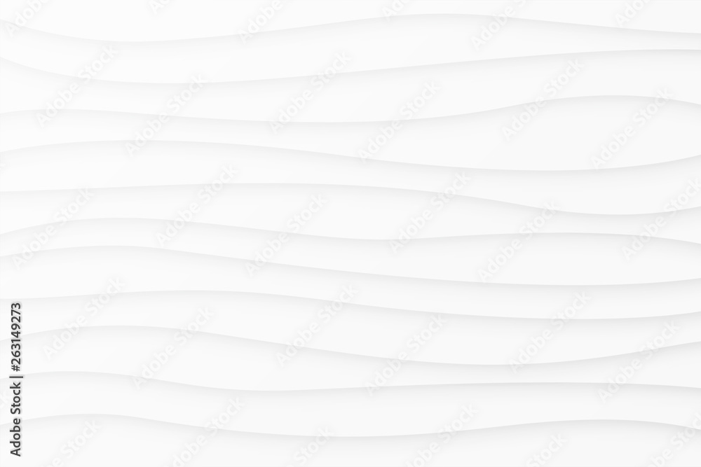 Fototapeta premium minimal smooth wavy lines white background