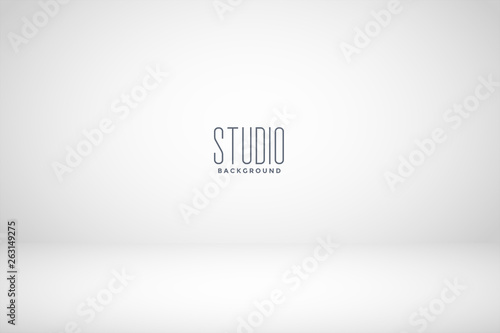 white studio empty room background