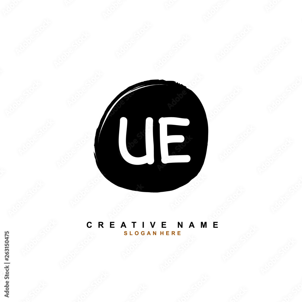 U E UE Initial logo template vector U E UE Initial logo template vector