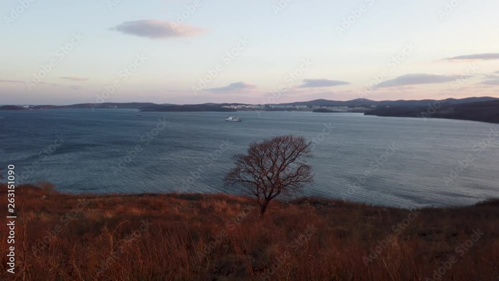 marine landscape with views of the Bosphorus Oriental. Vladivostok, Primorsky Krai. marine landscape with views of the Bosphorus Oriental. Vladivostok, Primorsky Krai.