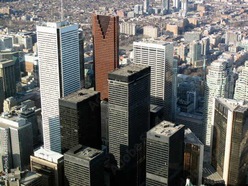 Canvas Print Toronto aerial view