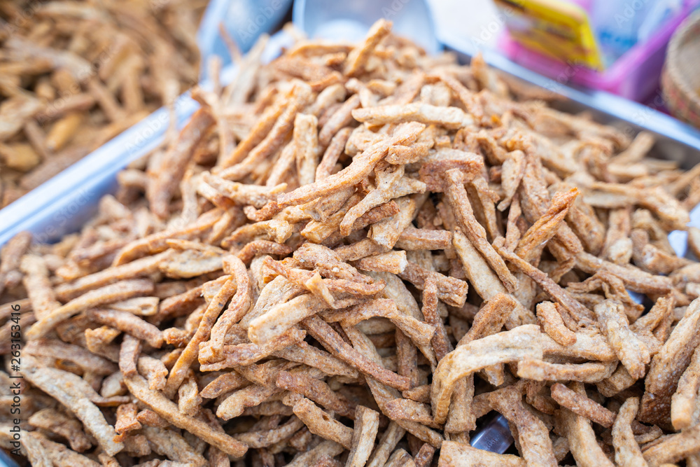 “Kerupuk” crispy cracker made from fish “Kerupuk” crispy cracker made from fish