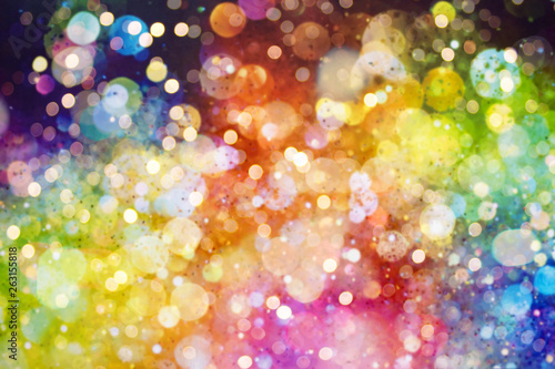 Abstract blurred colorful bokeh background