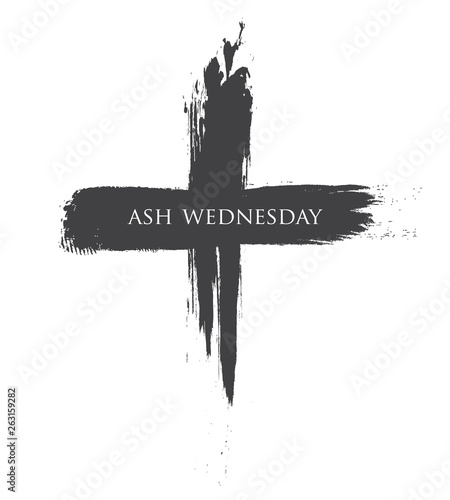 The Black cross of ash wednesday