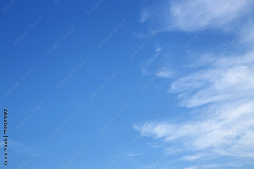 clear blue sky with white cloud in the morning good weather day clear blue sky with white cloud in the morning good weather day