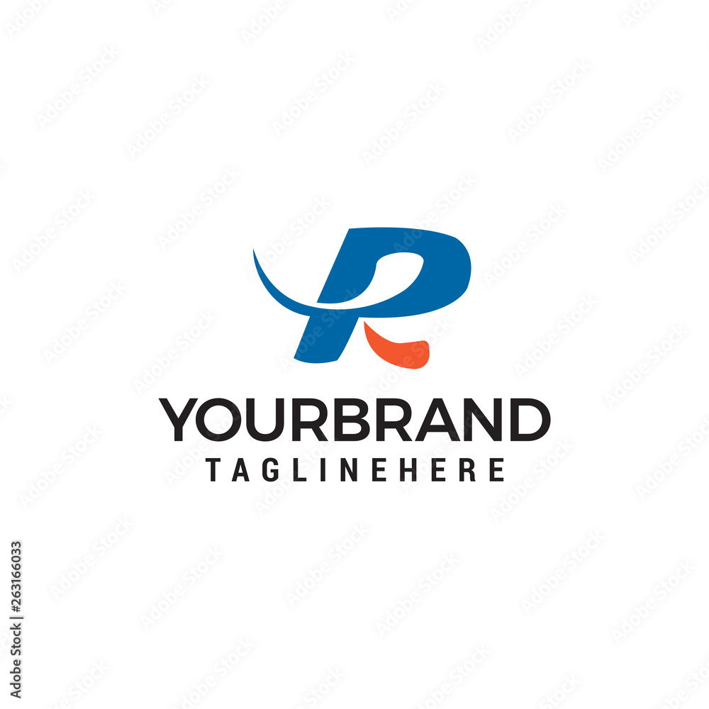 Letter R logo design concept template vector Letter R logo design concept template vector