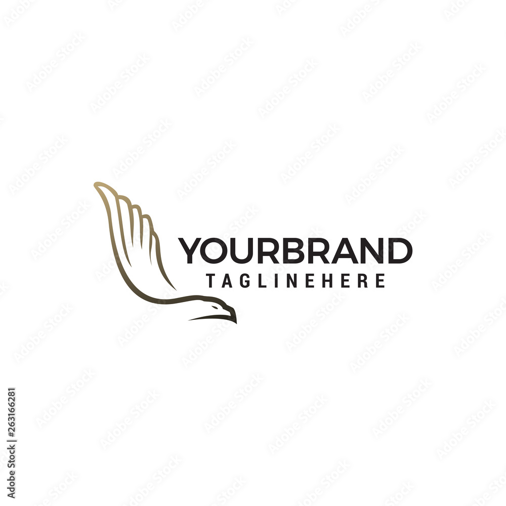 dove wings logo design concept template vector dove wings logo design concept template vector