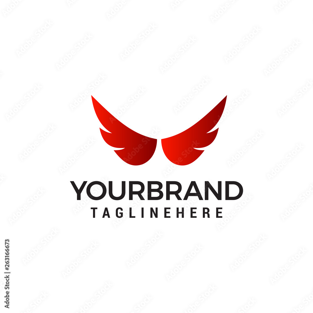 wings logo design concept template vector wings logo design concept template vector