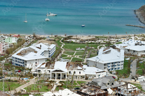 Photos High point view of Anse Marcel saint martin after hurricane irma