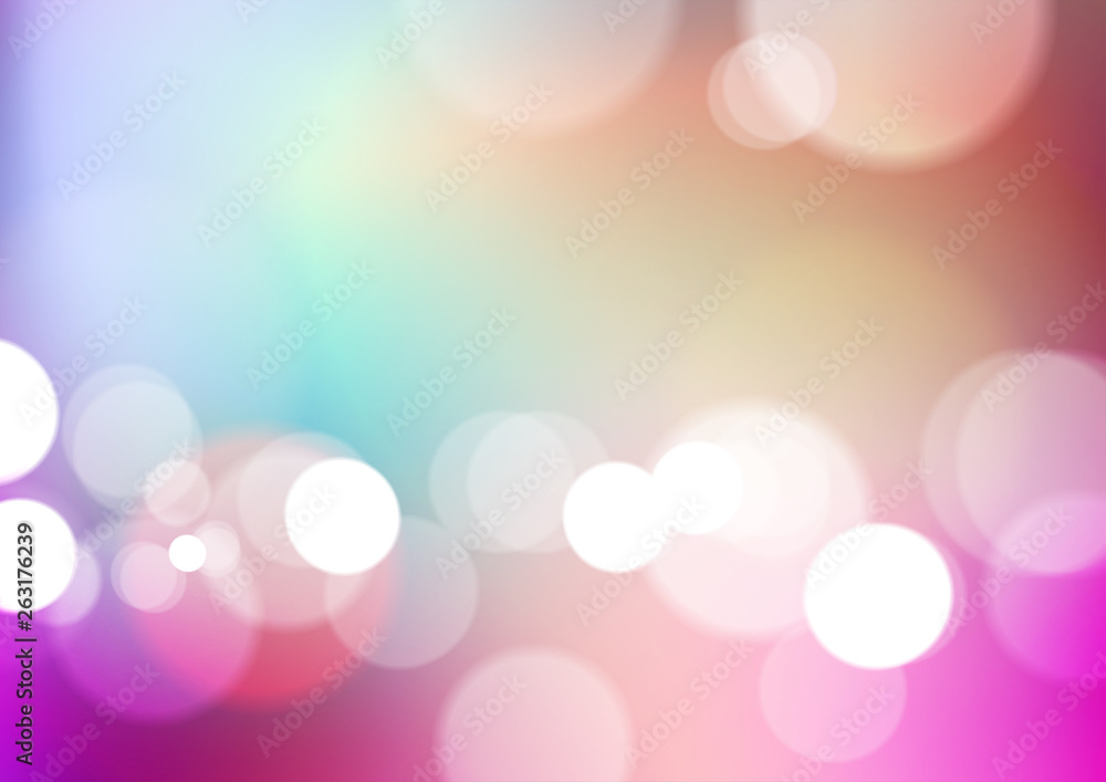 Abstract blurred colors background with bokeh light