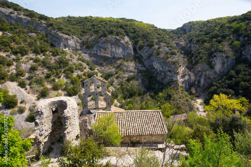 Bergdorf Rochecolombe in der Ardeche