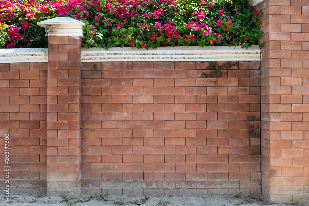 Naklejka premium Background of brick wall texture.