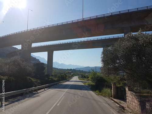 tunnel in egnatia street in highway between Ioaannina perfecture and Igoumenitsa Greece