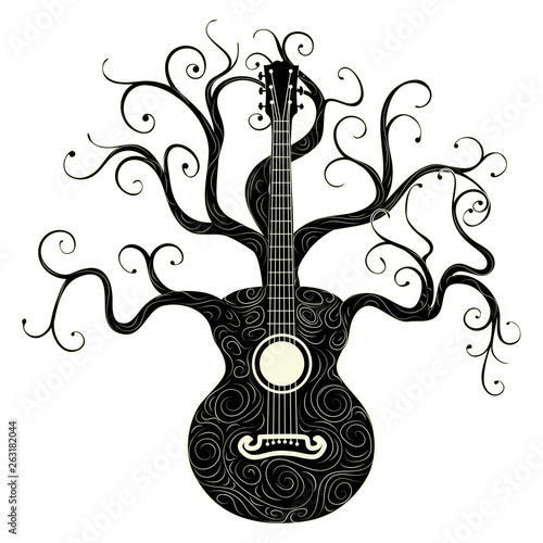Retro guitar tree