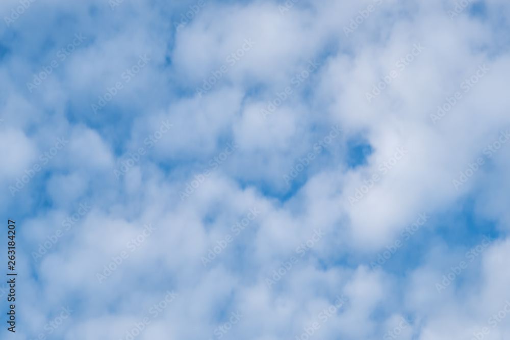 Obraz premium Altocumulus clouds.Blue sky with white clouds.