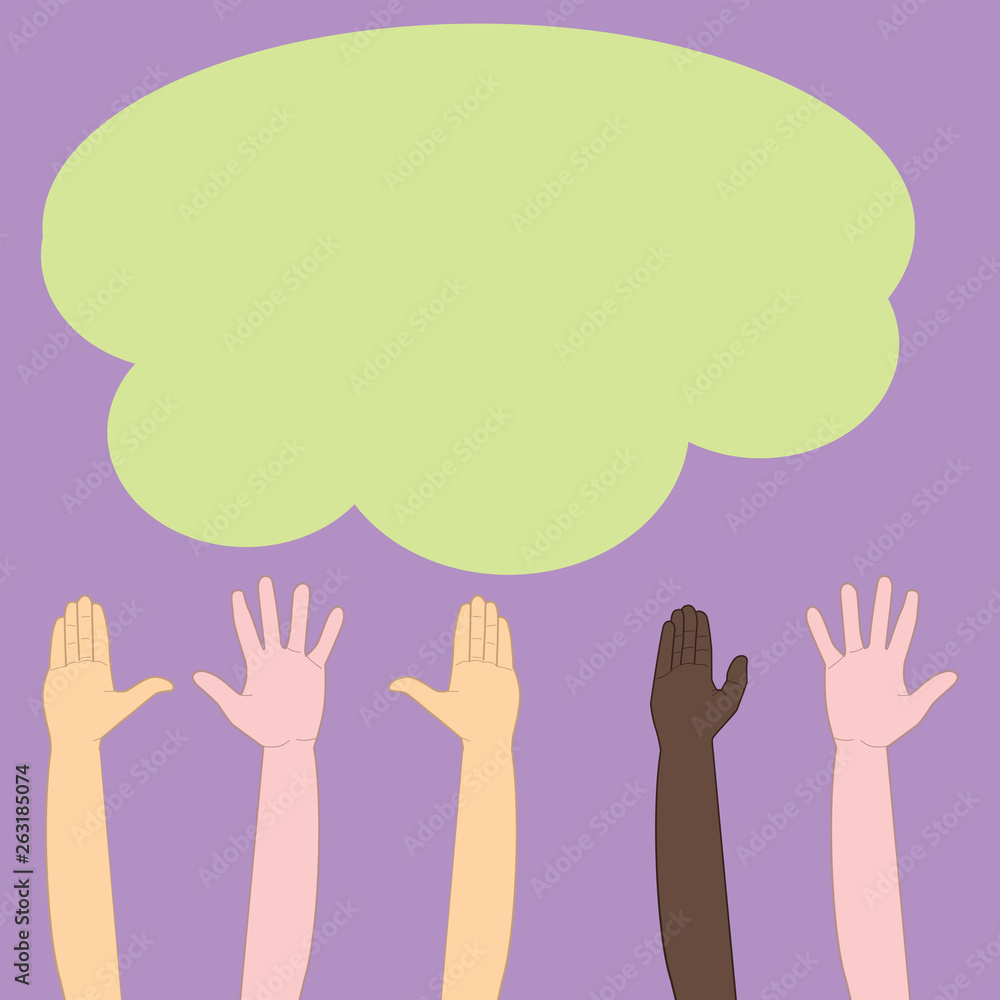 Obraz premium Human rights day vector